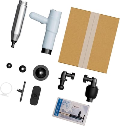 Afvoerreiniger - Ontstopper - Verstopping Verhelpen - Handmatig Luchtdruk - 29 x 25 x 10 cm - Grijs