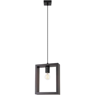 Sollux Lighting Hanglamp Aries - E27 - wenge - staal/hout - 133x24x8cm