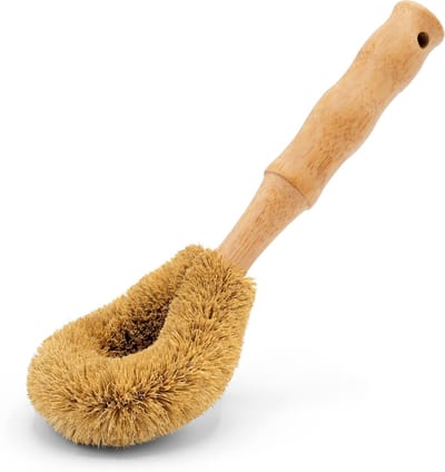 Afwasborstel | Eco borstel | Kokos Borstel | Pannen Borstel | Afwasborstel | Milieuvriendelijke Borstel met Bamboe Handvat | Ecologisch Afwassen | Bambaw