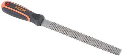 Halfronde rasp - Metaalvijl Schraper - Metaal Bewerken - Schuifbestendig handvat - 200 mm - Staal