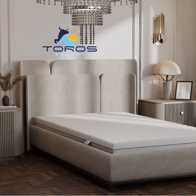 Topdekmatras - 140X210 Topper Hotel XXL - Koudschuim HR45 10cm dik - Bamboo en fresh Tijk - STEVIG