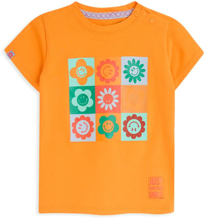 4PRESIDENT T-shirt meisjes - Turmeric - Maat 74 - Meiden shirt