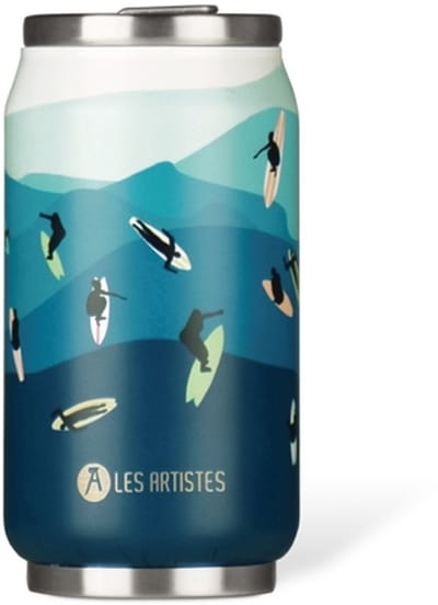 Les Artistes Paris Thermosbeker blik 280ml - met geïntegreerd rietje - Surf - LP-A4310