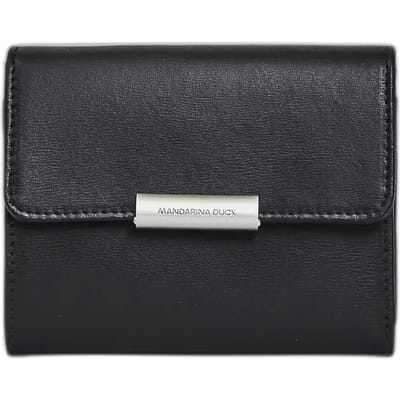 MANDARINA DUCK Portemonnee Hera 3.0 Wallet with Flap Black Zwart