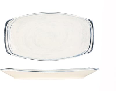 Kütahya Porselen Serveerschaal - Frame - Porselein - 33x19 cm - set van 2