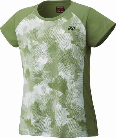 Yonex 16699EX dames crew neck sportshirt – light olive - maat M