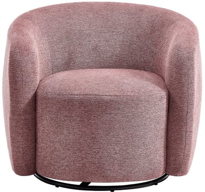 Vente-unique Rode gestructureerde stoffen fauteuil VEREIDE