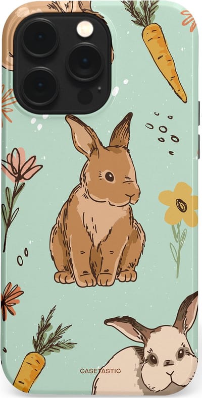 Casetastic Hoesje Geschikt voor Apple iPhone 14 Pro Max Magsafe - Stijlvolle Beschermende Duo-layer Case - Hop hop flapoortje