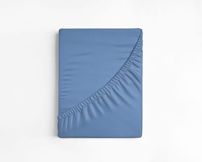 Dreamhouse Katoen Hoeslaken - 70x200 cm - Blauw - Eenpersoons
