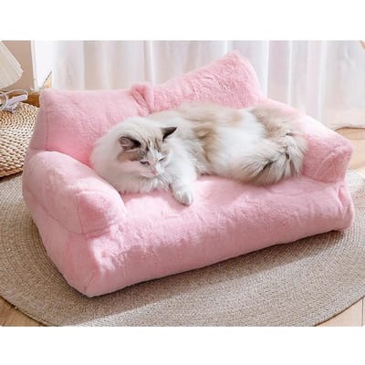 Winter Kattenhuis Pluche Hond Bank Bedden Wasbaar Warm Huisdier Hond Nest Kat Bedden Verdikken Comfortabel Kat Kussen Hond Slaap Hond Meubilair L