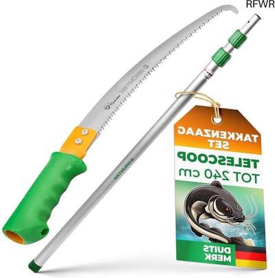 RFWR® Telescopische Snoeizaagset met Verlengstuk - 350mm Handzaag voor Hoge Takken