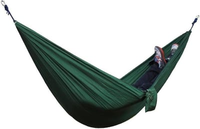 Hangmat voor 2 - Kampeerhangmat Buiten - Ontspannen in de natuur - Lichtgewicht en draagbaar - 260 x 140 cm