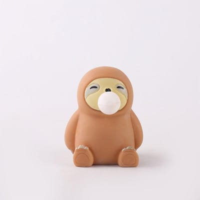 Dier Leuke Anti-Stress Bal Decompressie Leuke luiaard bellen blazen Speelgoed Abraact Zachte Kleverige Squishi Stress Relief Speelgoed Gift beige