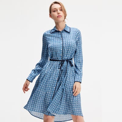Geometrische printshirtjurk