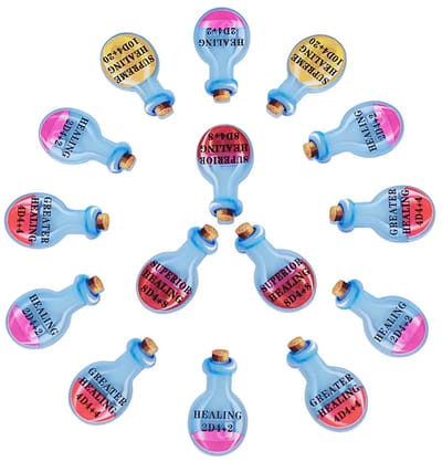 CZYY - Healing Potion Tokens – Set van 15 Acryl D&D Accessoires