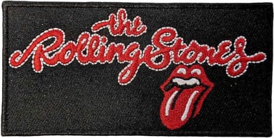 The Rolling Stones - Script Logo Patch - Zwart