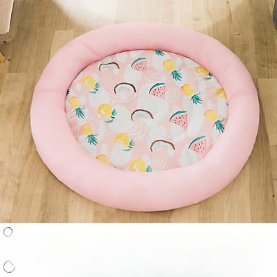 Nid pour chat quatre saisons pour animaux de compagnie Nid frais d'été Respirant Chenil pour chien Teddy Été Tapis pour petit chien Lit pour chat Literie pour chien S