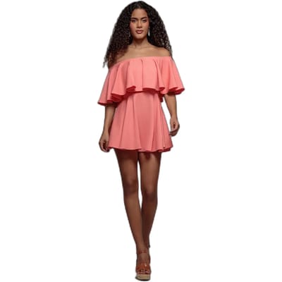 Damesjurk Goddiva Skater Playsuit