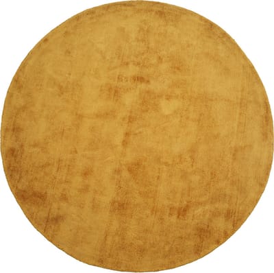 Dutch Lifestyle Milan Konig mustard- Viscose- Vloerkleed - Oker