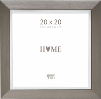 Deknudt Frames fotolijst S45VD1 - zilver met zilverbies - foto 20x20 cm