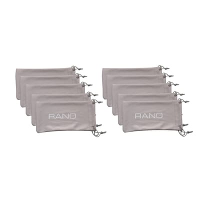RANO - 10x brillenhoesje microvezel / brillenetui / brillenzakje / snappouch / brilhouder / zonnebril zakje / brillendoos / brillenhoes / brillenkoker / brillendoekjes