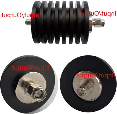 Vaste Verzwakker - Signaal Demper - Signaal Regelen - 25 Watt Vermogen - DC tot 3 GHz - Zilver
