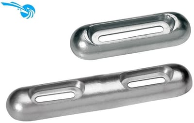 Talamex schroefbare aluminium Anode 550 gram 200 mm