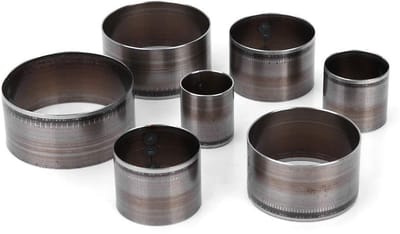 Dailygoods- Snijgereedschap 7-delige Set - Circulaire Snijders - Lederen Perforator - Stalen Ponsen - Handgereedschap - Duurzaam Materiaal - Leerpunt