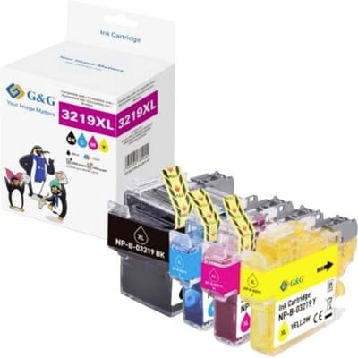 G&G Inktcartridge Compatibel Zwart, Cyaan, Magenta, Geel NP-B-03219XLBKCMY-B GP-B3219XLBKCMY-4P