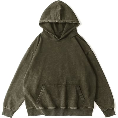 Sweats à capuche gothiques pour femmes rétro Harajuku hip hop high street sweat à capuche décontracté ample à capuche XXL vert d’armée