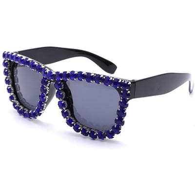 Groot frame Strass Frame Vierkant Zonnebril Dames Diamant Brillen Designer Mode Zonnebrillen UV400 Brillen voor Vrouwen