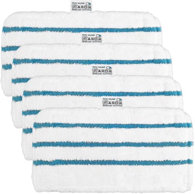 Dailygoods - Reinigingsdoekjes voor Stoomreiniger - Vervangend en Absorberend - 4 Stuks - Geschikt voor Diverse Modellen - Ideaal voor Gevoelige Opper...