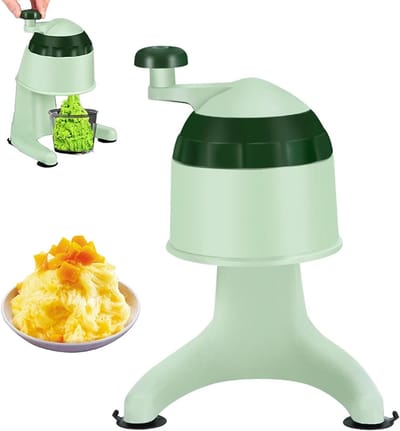 IJsschaafmachine - Geschaafd ijs machine - Cocktails Maken - Roestvrijstalen Messen - Draagbaar - Zilver