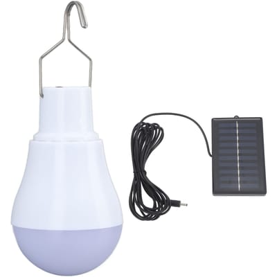 Zonne-energielamp Zonnepaneel LED-lamp ABS Wit licht 500mAh Batterij Haakontwerp Zonne-energielamp voor