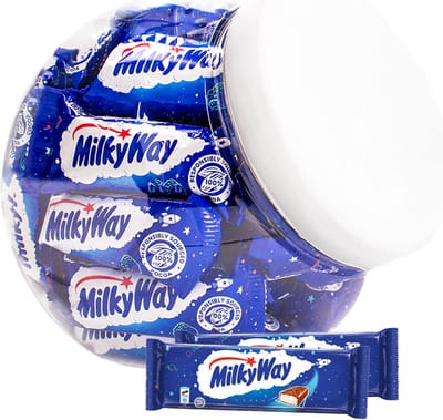 Milky Way Mini 'Chocolate Treat Jar' - chocolade met nougat - melkchocolade - chocoladecadeau - 550g