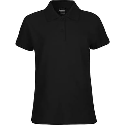 Neutral - Classic Dames Polo - Black - 100% Biologisch Katoen maat XS