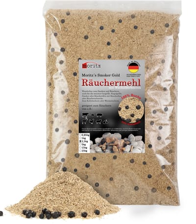 Rookmeel beuk met jeneverbes fijn 0,5–1 mm 2,5 kg