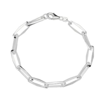Glow - Zilveren schakelarmband Zonder tussen oog - 20 cm - 7 mm