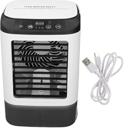 Draagbare Mini Airconditioner met Vernevelaar en Instelbare Ventilatorsnelheid