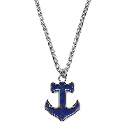 Tadd Ankerketting van Staal & Lapis Lazuli