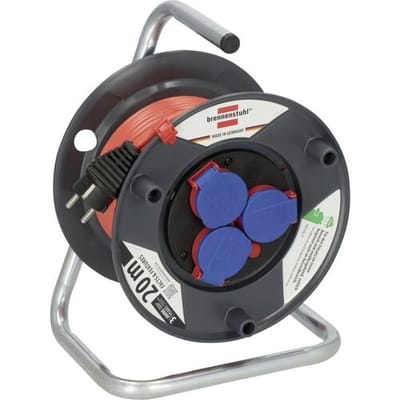 Brennenstuhl 1098530001 Kabelhaspel 20 m Rood (mat) Randaarde stekker
