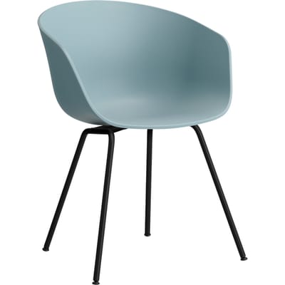 HAY About a Chair AAC 26 - Standaard glijders kunststof - zwart - dusty blue 2.0