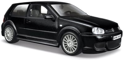 Maisto Modelauto - Volkswagen Golf 4 - zwart - 17 x 9 cm - schaalmodel - speelgoedauto
