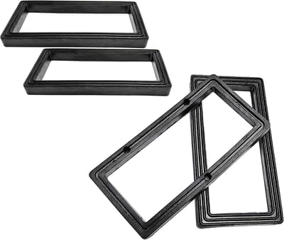 4 Stuks Afvoer Ringen, Rubber Sealing Ringen voor Sanitair, Geschikt voor Overloopbuizen, 73 x 37 x 6mm