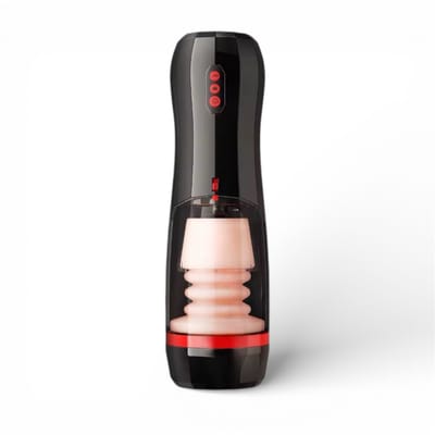 Luxe Automatische Masturbator Cup - Elektrische Handsfree Stroke Machine - 360° Rotatie & Vibratie - Oplaadbaar