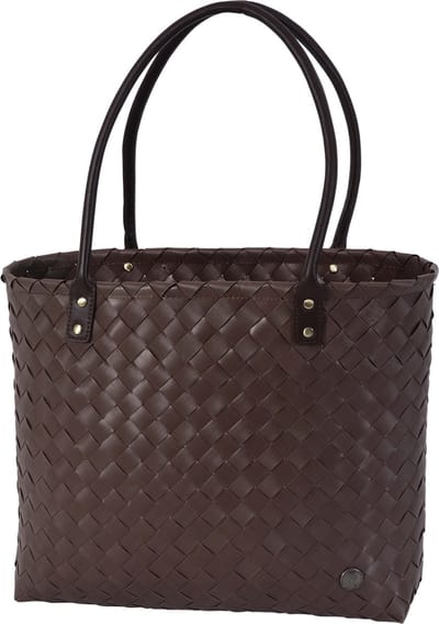 Handtas - Kantoortas - Schoudertas - Shopper - Werktas - Schooltas - Tas - Luxe lange hengsels - Met binnentas - Handed By Grace - donkerbruin - espresso brown