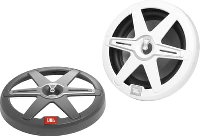 JBL Club Marine 10" (250 mm) - Subwoofer - 300W RMS - 7 LED Modes - Incl. Witte & Grijze Grill