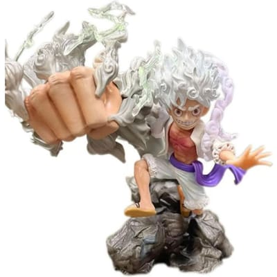 Série One Piece Nika Luffy Garçon Dessin Animé Créatif Anime Périphérique Collection 12cm Modèle Figurine d'Action Ornement Jouet Cadeau 12cm opp bag beige
