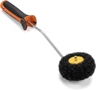 Professionele hoekroller met ergonomische handgreep voor schilderen van muren en plafonds, ideaal voor plamuur en acrylverf, nauwkeurige afwerking zonder bramen