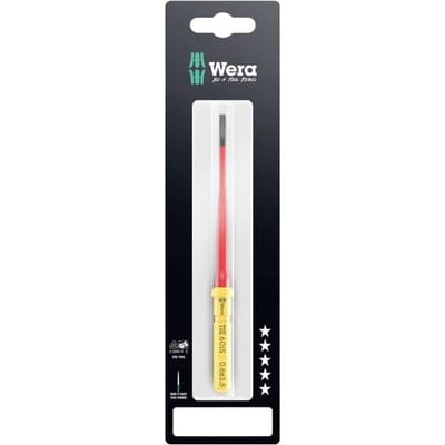Wera Kraftform Kompakt VDE 60 iS 0,6x3,5x157 mm TIE SB Elektronica Plat Verwisselbare kling 3.5 mm